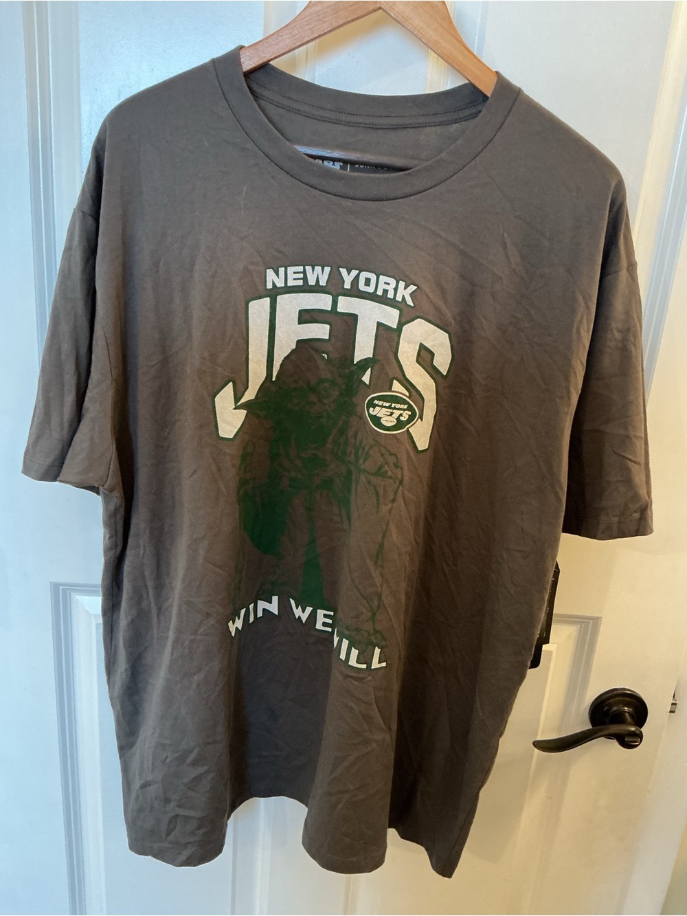 NWT Junk Food Clothing New York Jets Gray Short Sleeve Graphic Tee